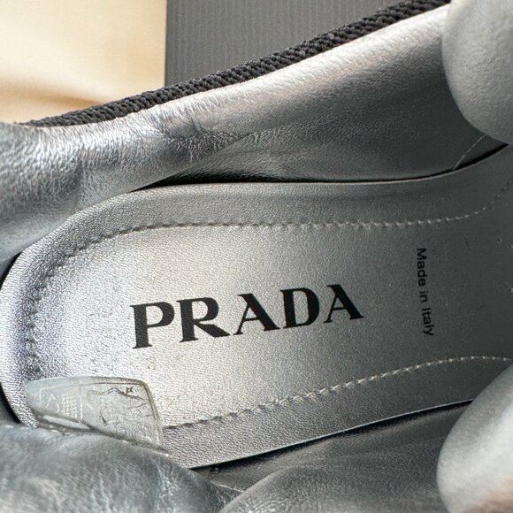 Prada Cloudbust Thunder sneakers in Black/Silver, size 38.5 - Picture 10 of 16
